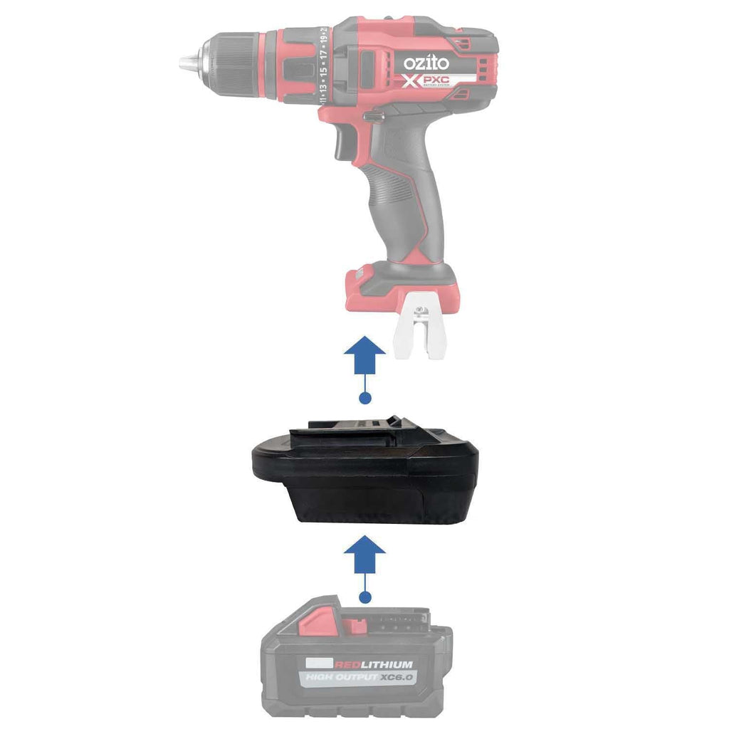 Milwaukee 18V to Ozito PXC 18V Battery Adapter-0
