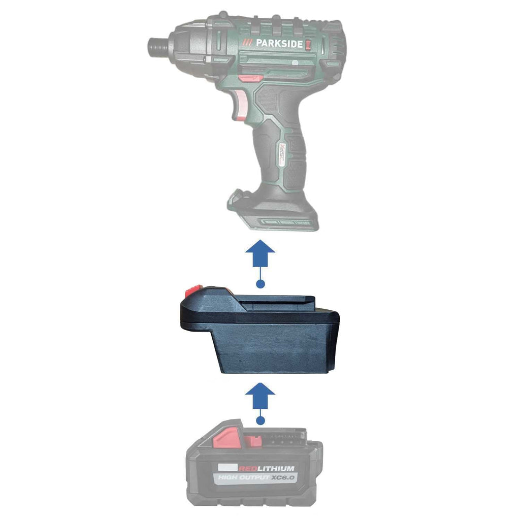 Milwaukee 18V to Parkside X20V Battery Adapter-0