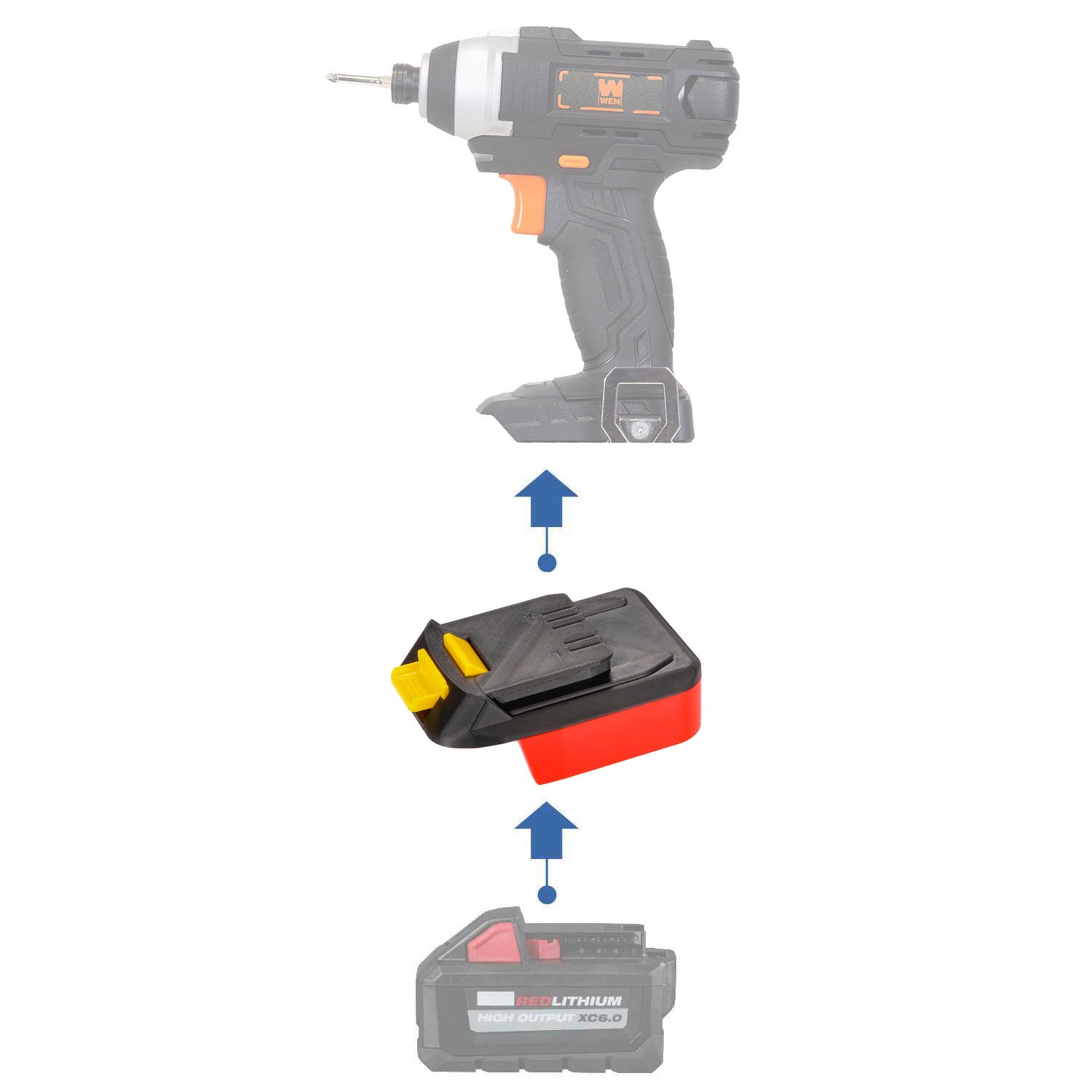 Milwaukee 18V to WEN 20V Battery Adapter-0