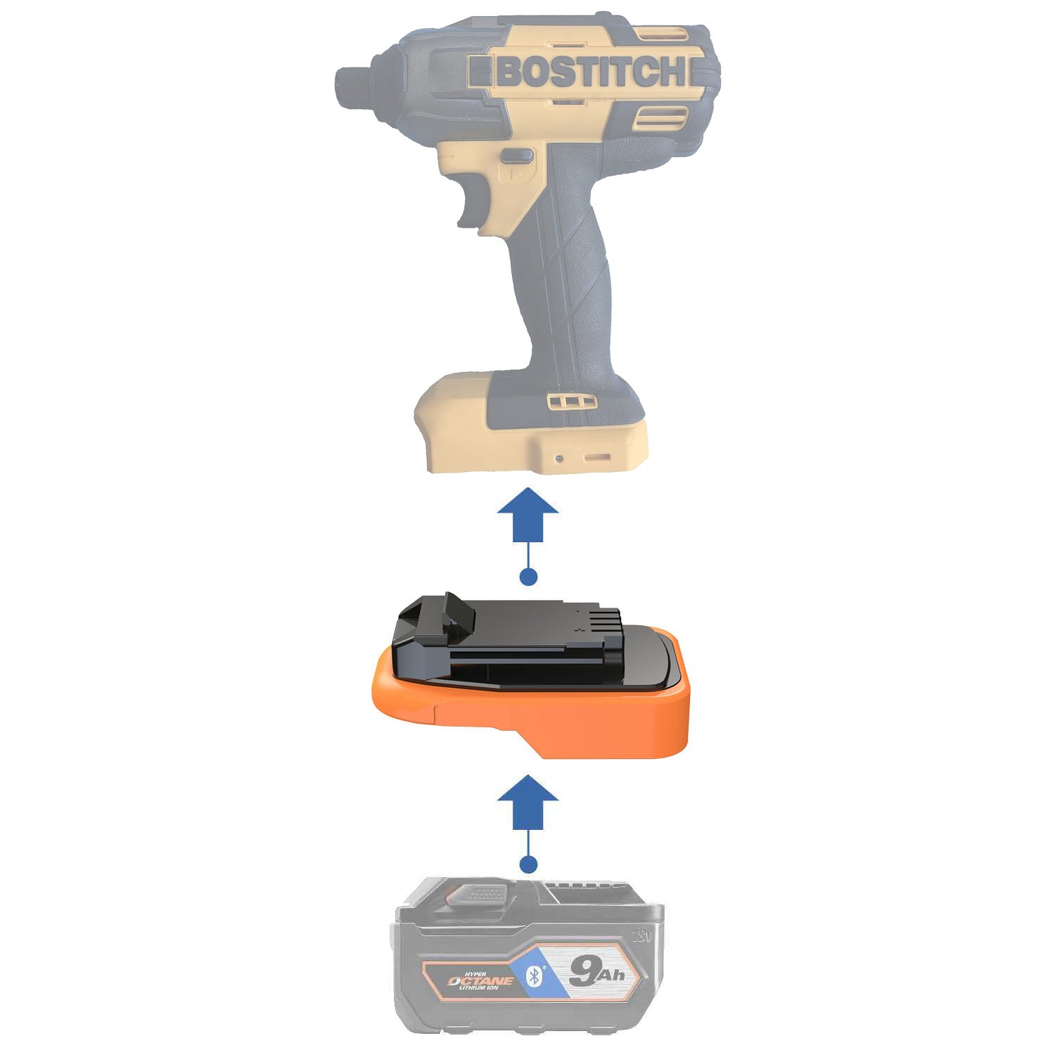 RIDGID 18V to Bostitch 18V Battery Adapter-0