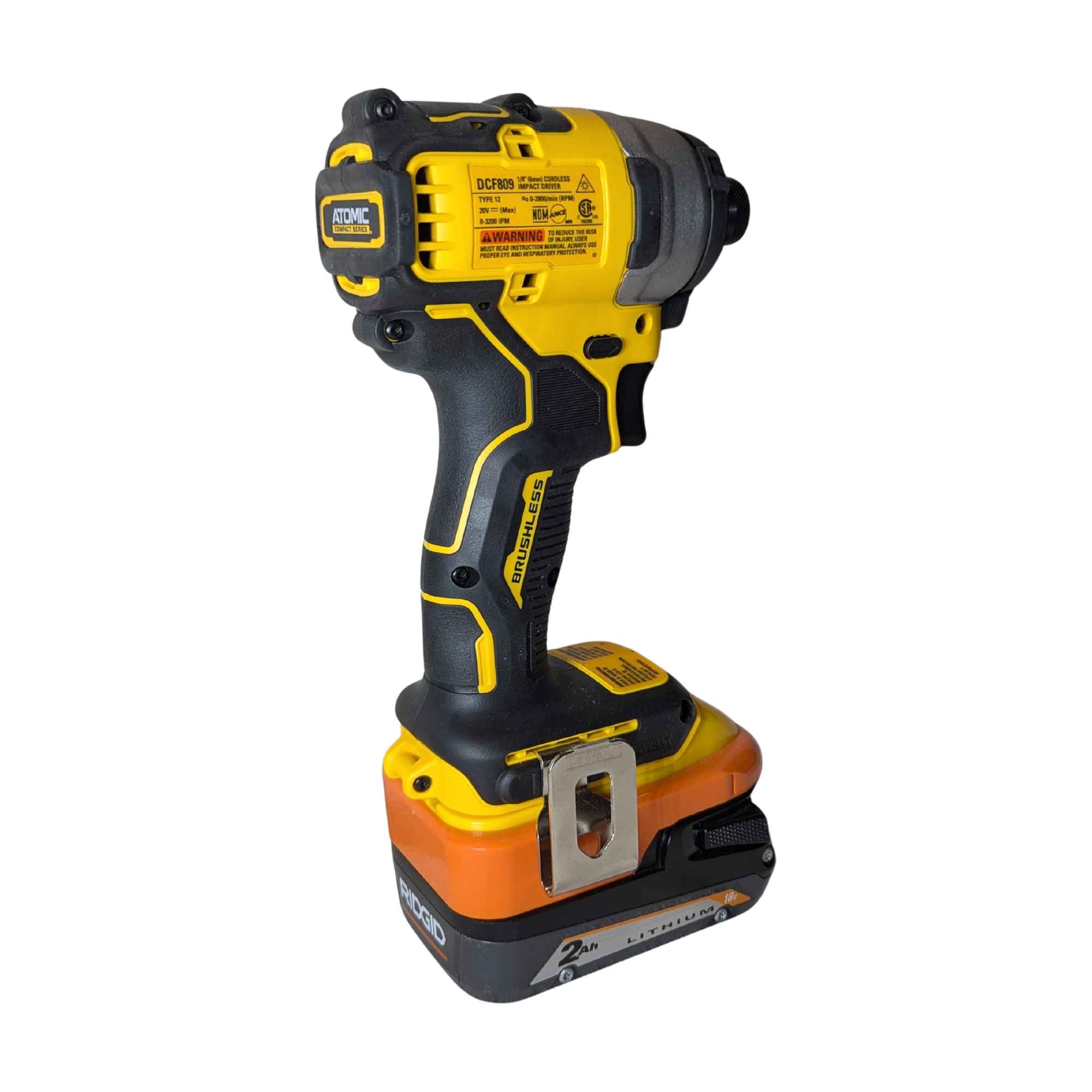RIDGID 18V to DeWalt 20V Battery Adapter-2