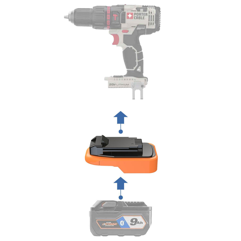 RIDGID 18V to Porter Cable 20V Battery Adapter-0