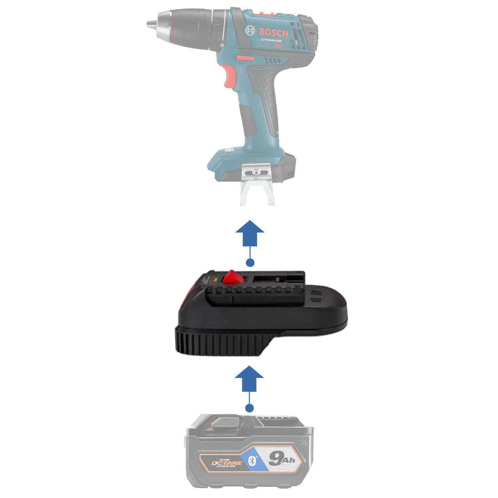 RIDGID 18V to Bosch 18V (Blue) Battery Adapter-0