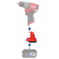 Ridgid 18V to Milwaukee 12V Battery Adapter-0