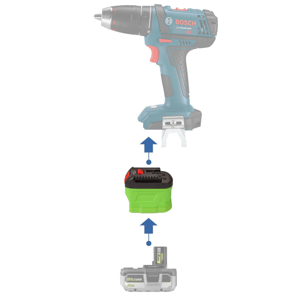 Ryobi 18V to Bosch (Blue) 18V Battery Adapter-0