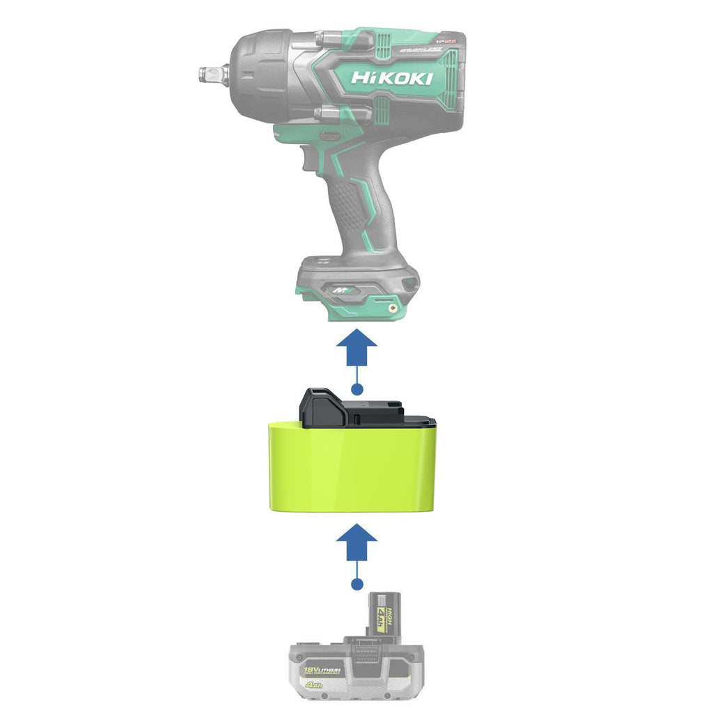 Ryobi 18V to Hikoki 18V Battery Adapter-0