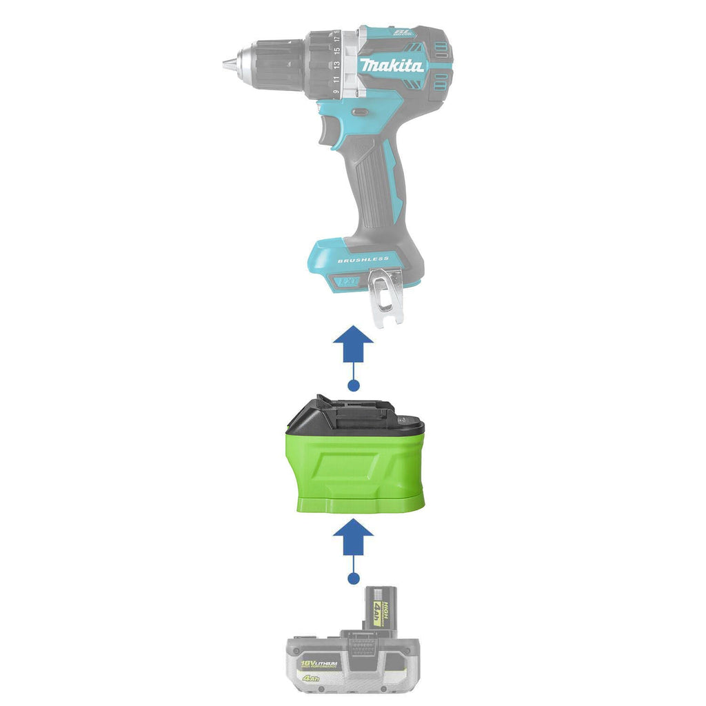 Ryobi 18V to Makita 18V Battery Adapter-0