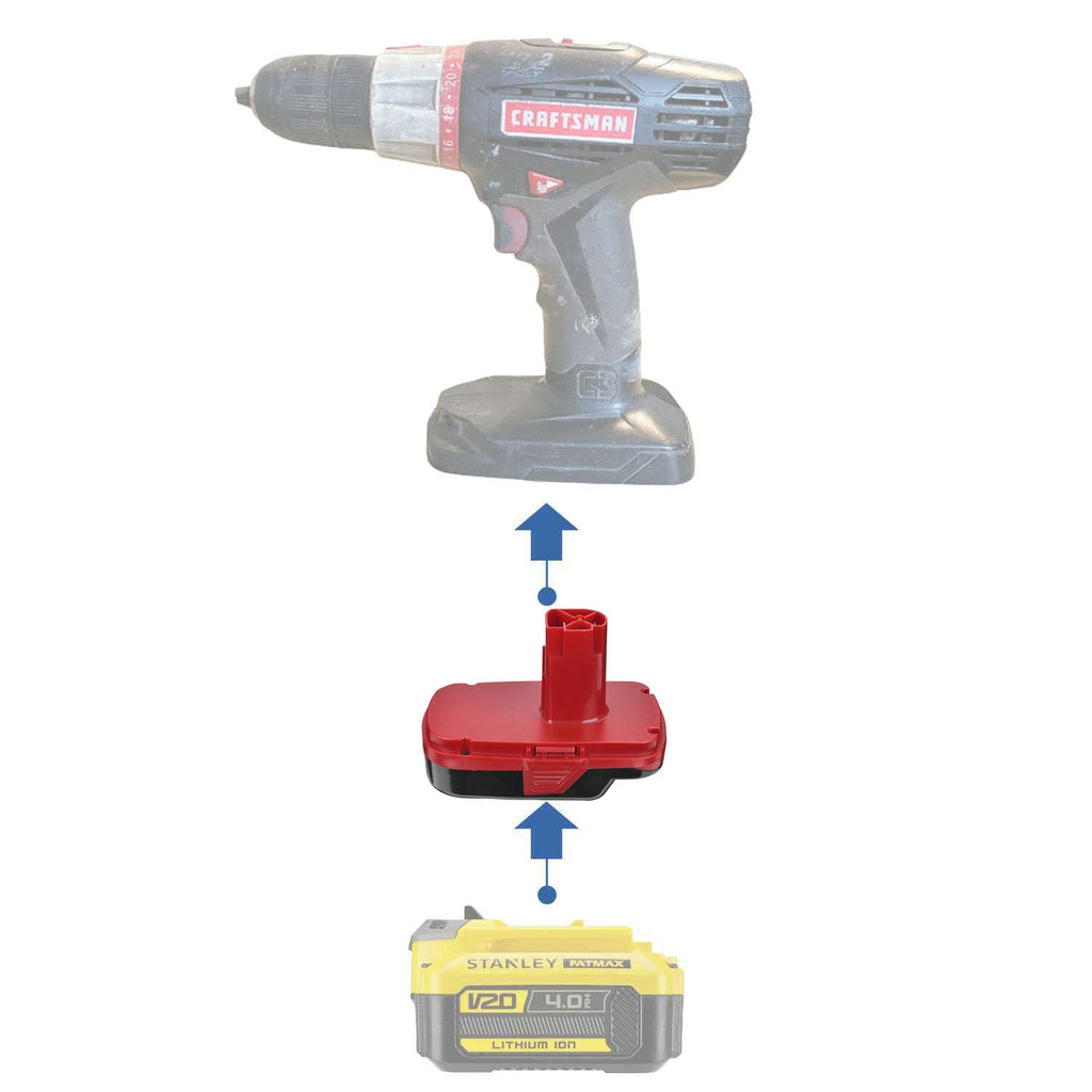 Stanley V20 to Craftsman 19.2V Battery Adapter-0