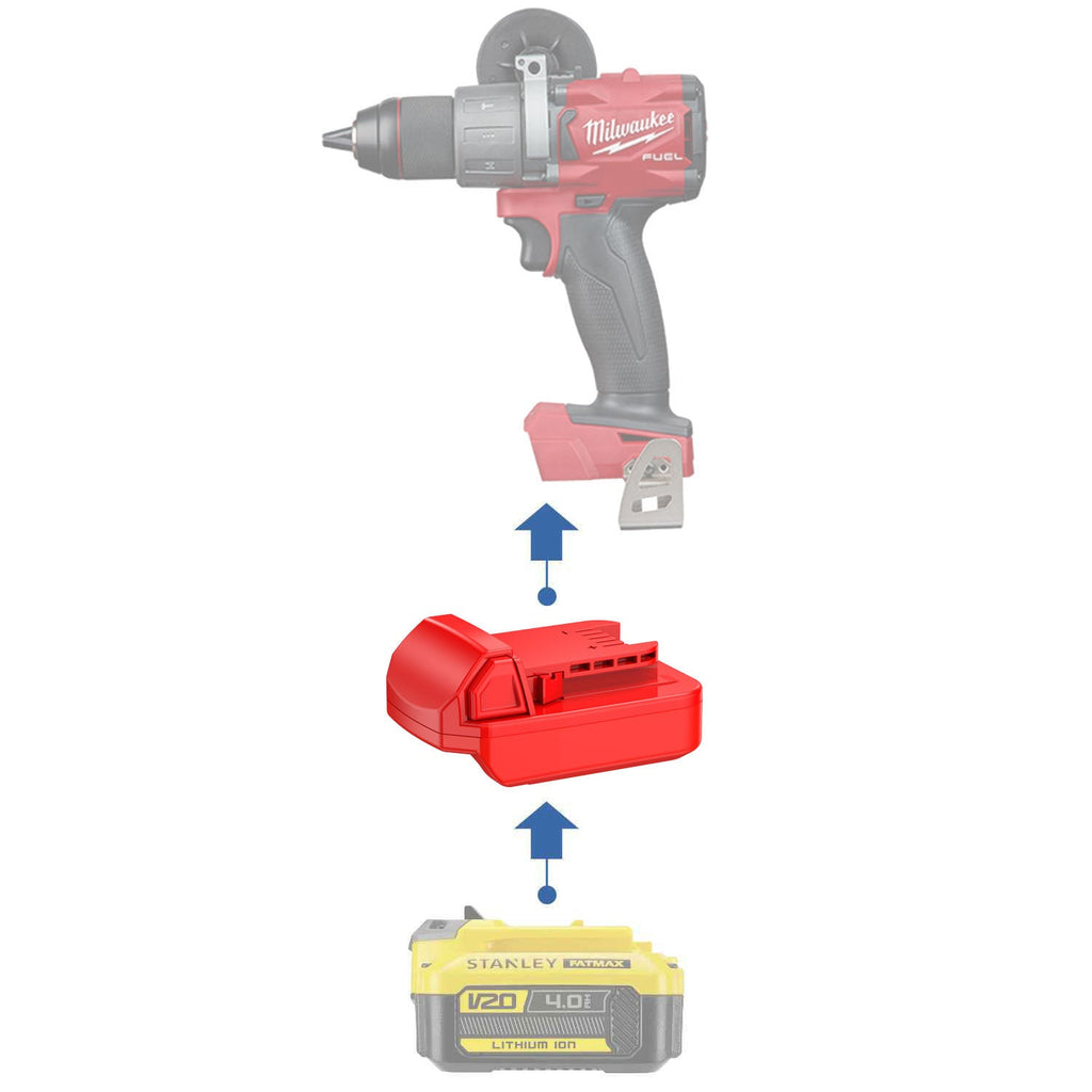 Stanley V20 to Milwaukee 18V Battery Adapter-0