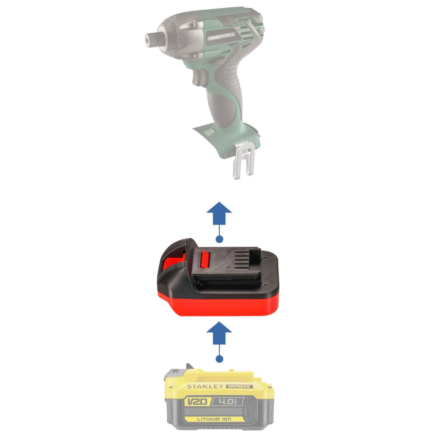 Stanley V20 to Masterforce 20V Battery Adapter-0