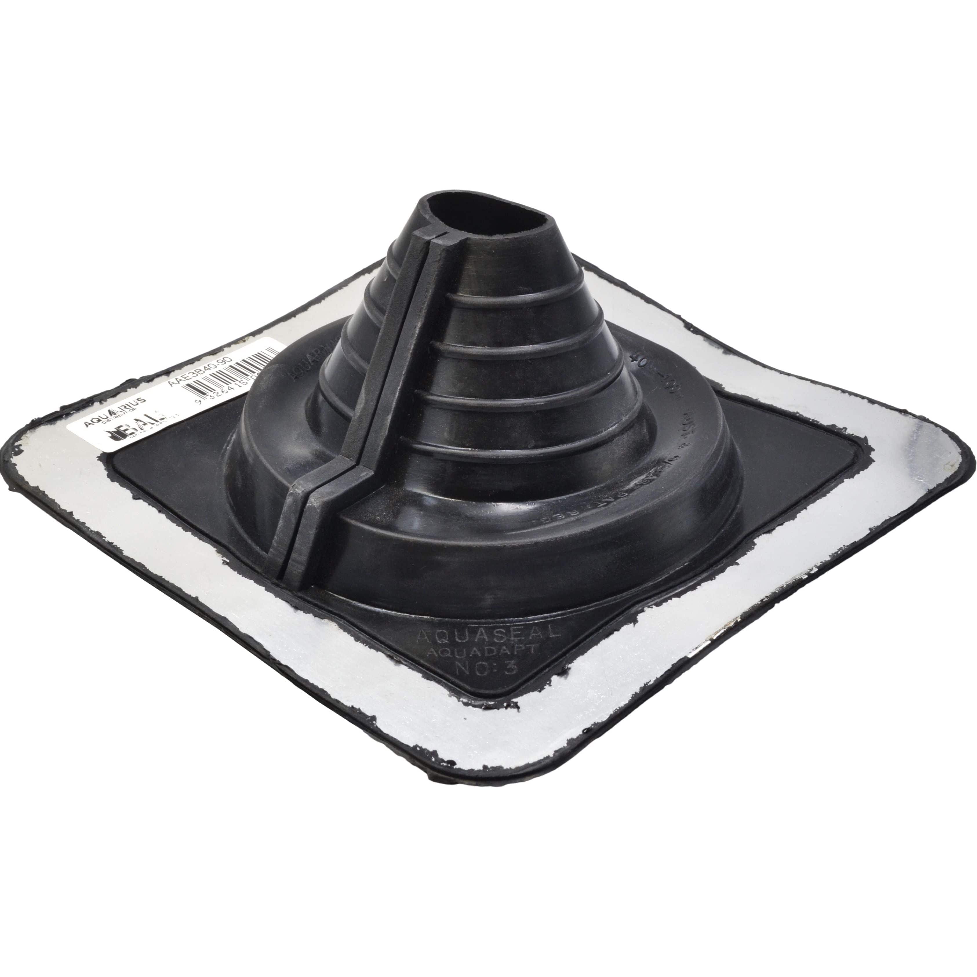 Aquaseal Aquadapt #3 Roof Pipe Flashing Black 40-90mm-0