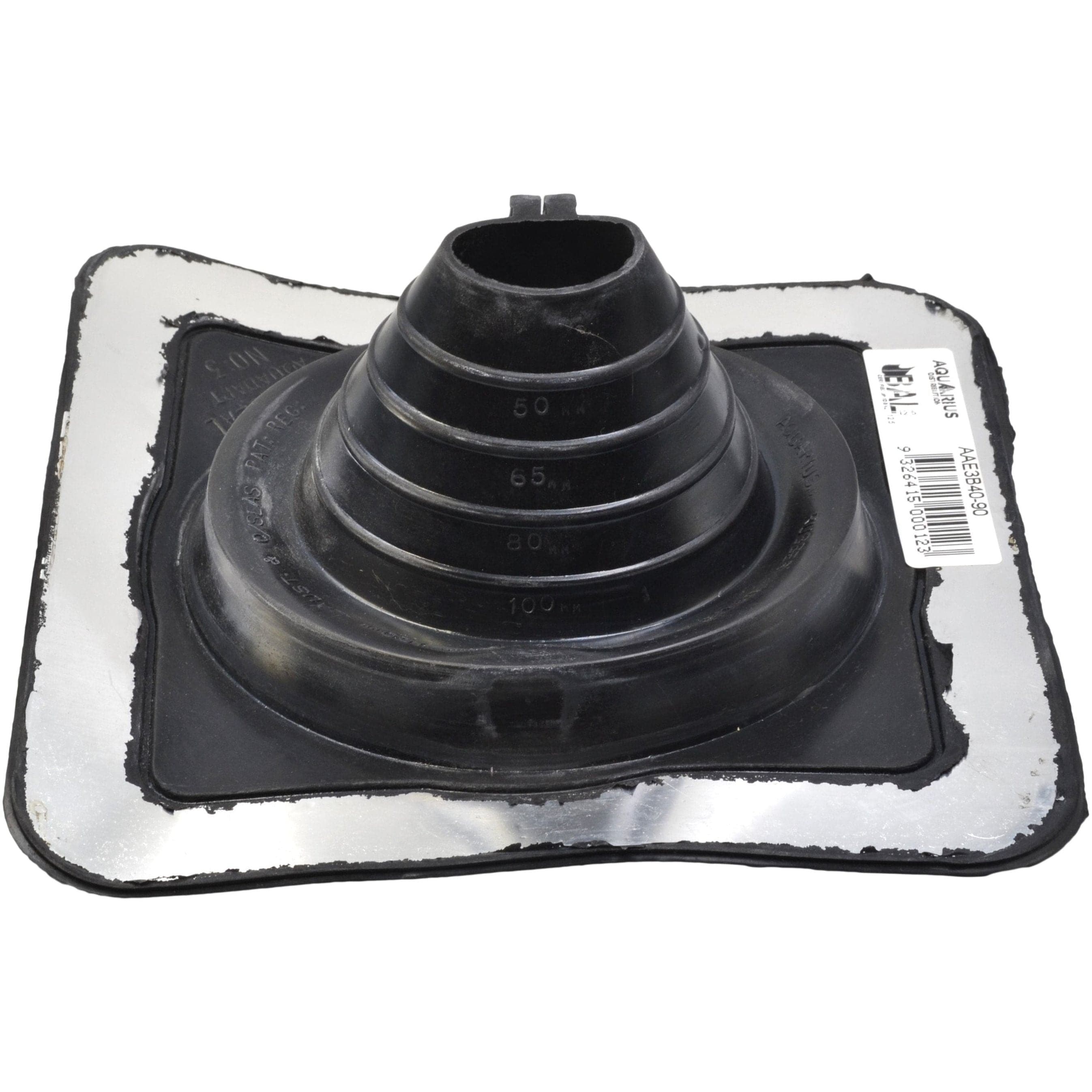 Aquaseal Aquadapt #3 Roof Pipe Flashing Black 40-90mm-1