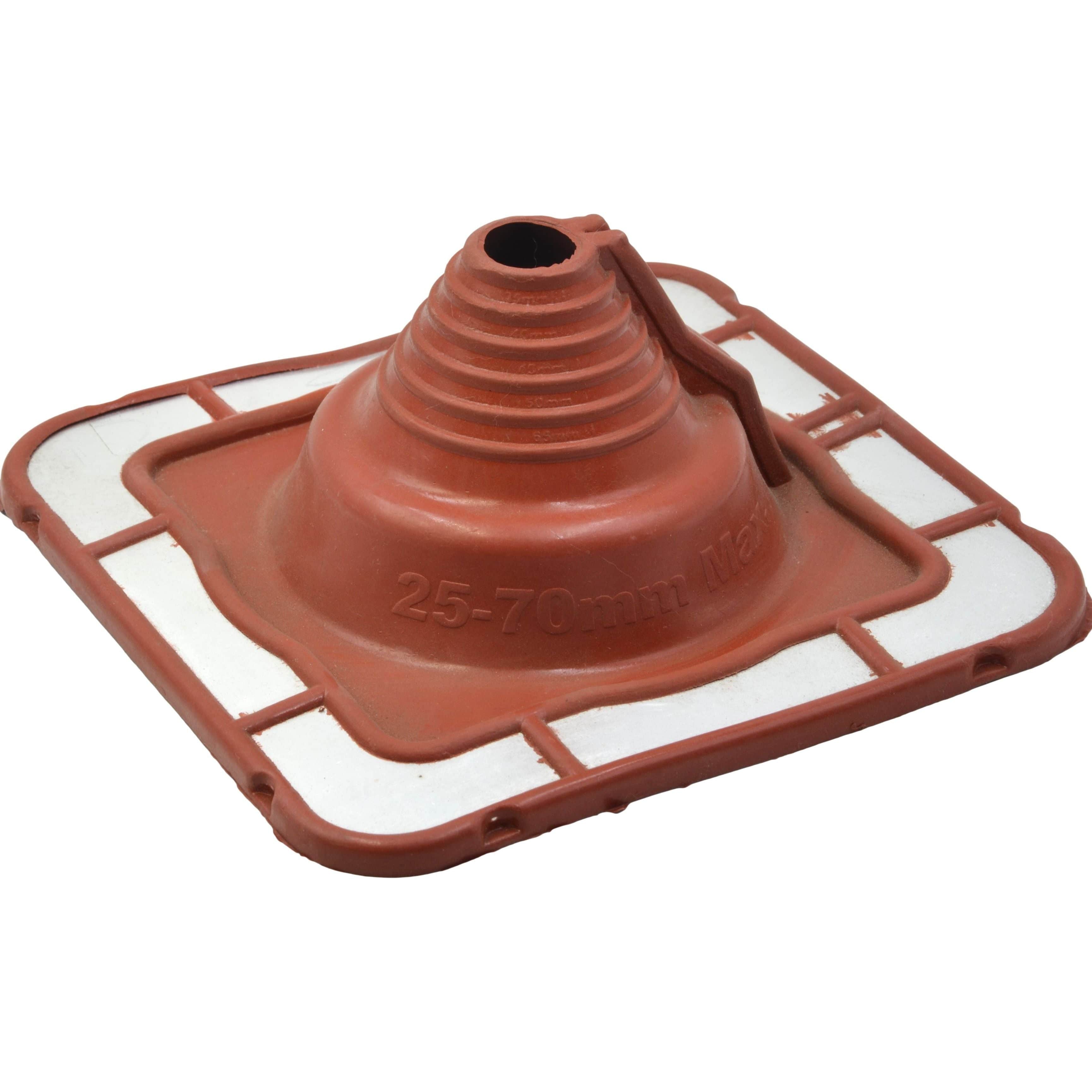 Aquaseal FlashRite #2 Metal Roof Pipe Flashing Red 25-70mm-0