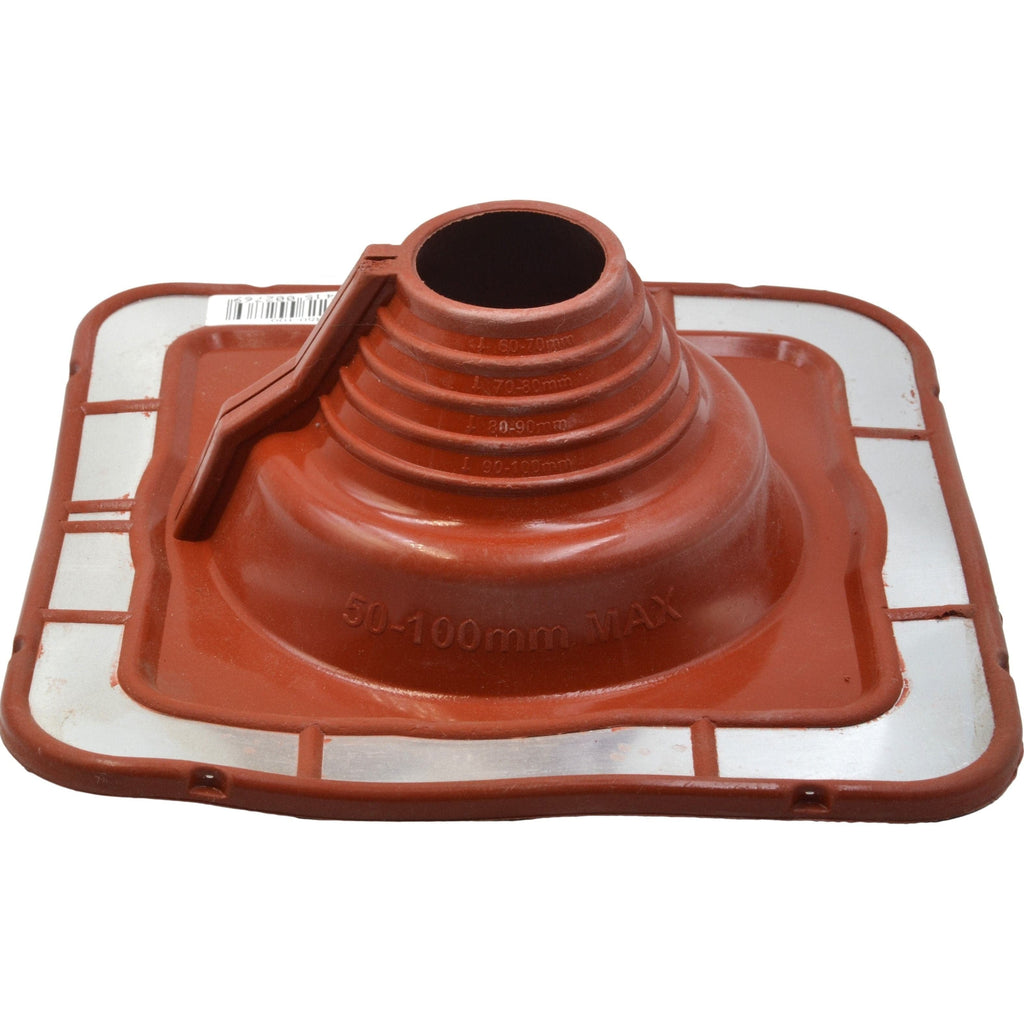 Aquaseal FlashRite #3 Metal Roof Pipe Flashing Red 50-100mm-0