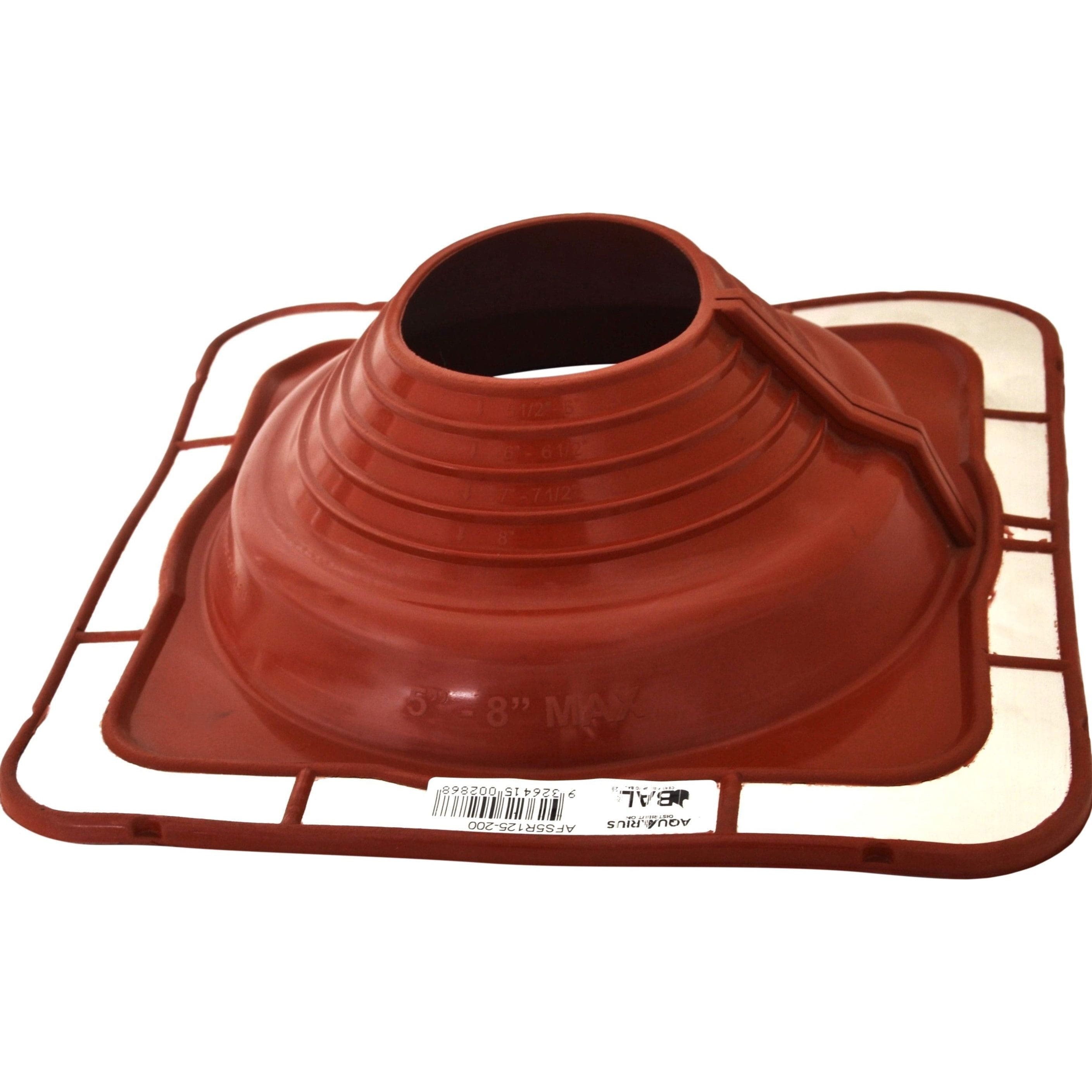 Aquaseal FlashRite #5 Metal Roof Pipe Flashing Red 125-200mm-2