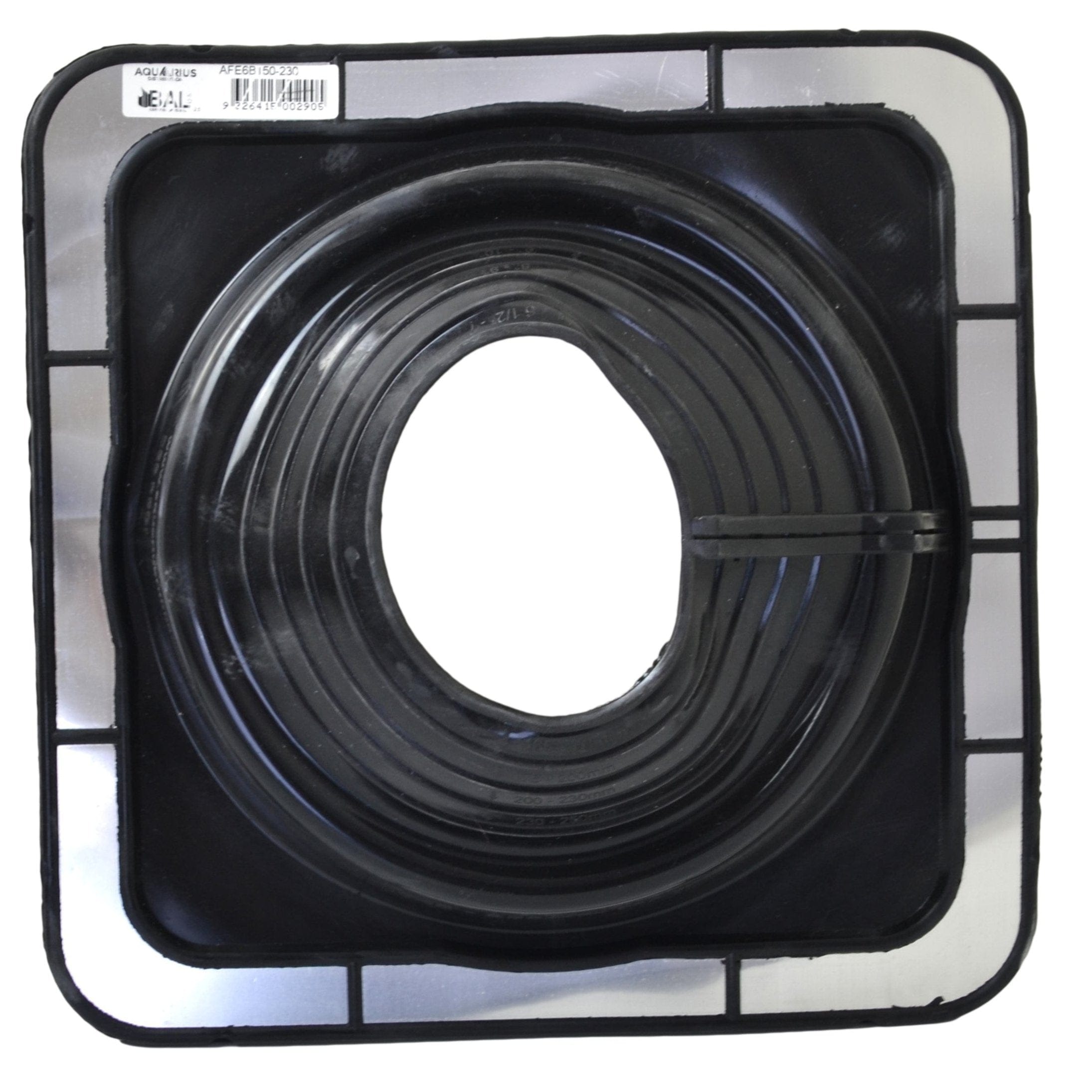 Aquaseal FlashRite #6 Metal Roof Pipe Flashing Black 150-230mm-1