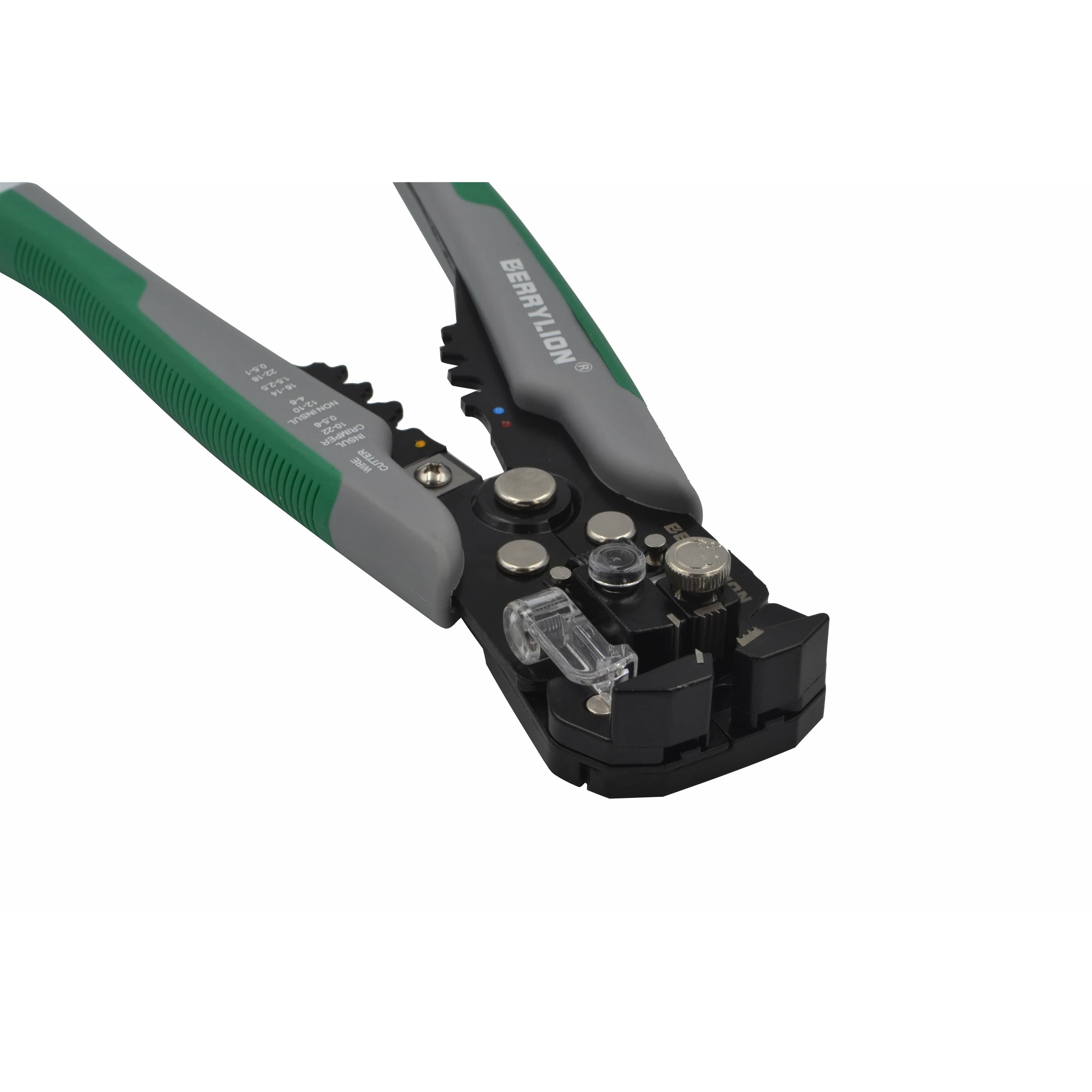 Berrylion Self-Adjusting Wire and Cable Stripper and Crimping Tool-3