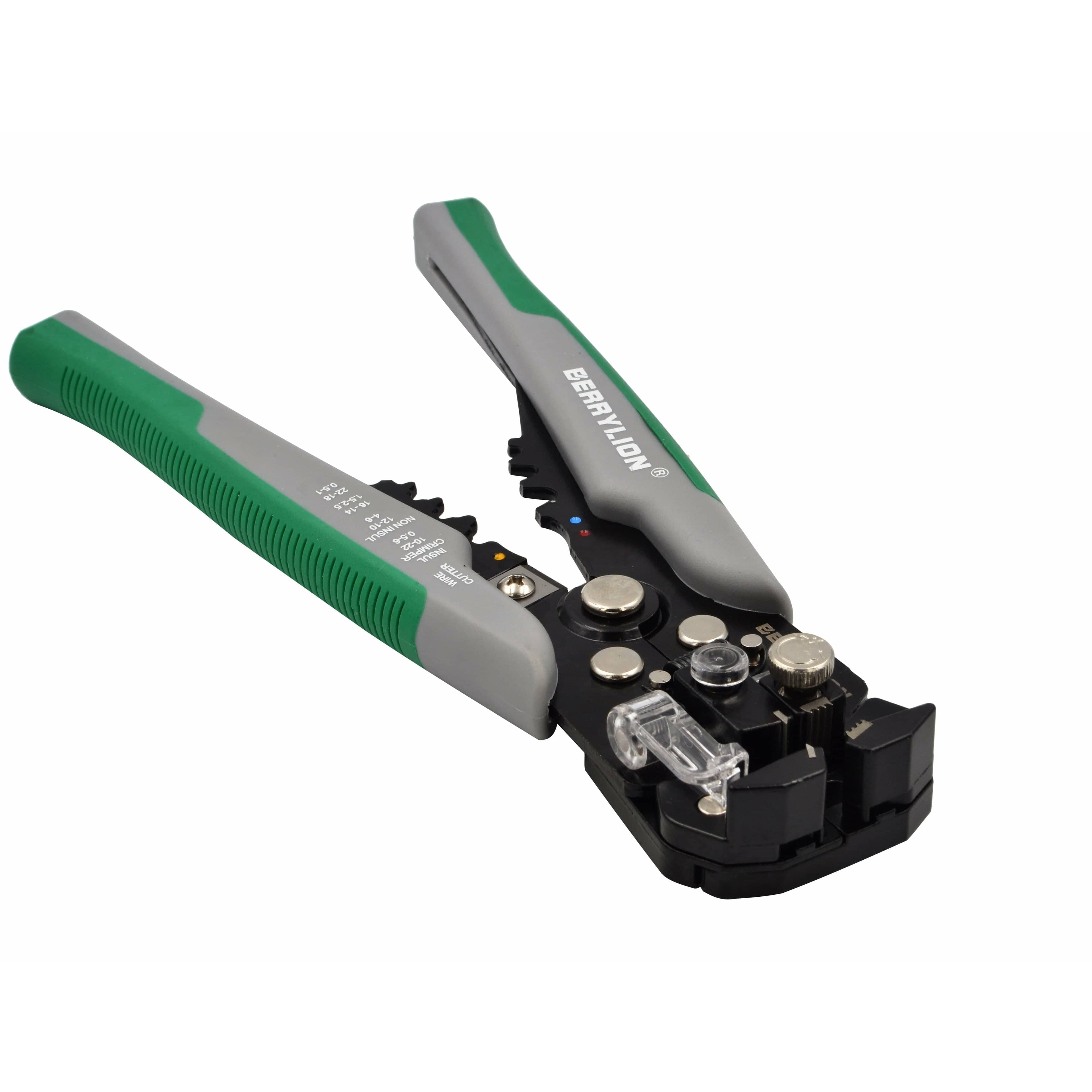 Berrylion Self-Adjusting Wire and Cable Stripper and Crimping Tool-0