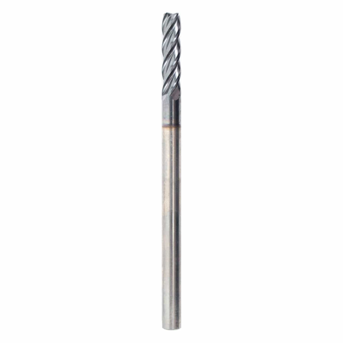 Best Carbide 1/8" Variable Helix End Mill 4 Flute Nano Coated – 0.015" Radius-0