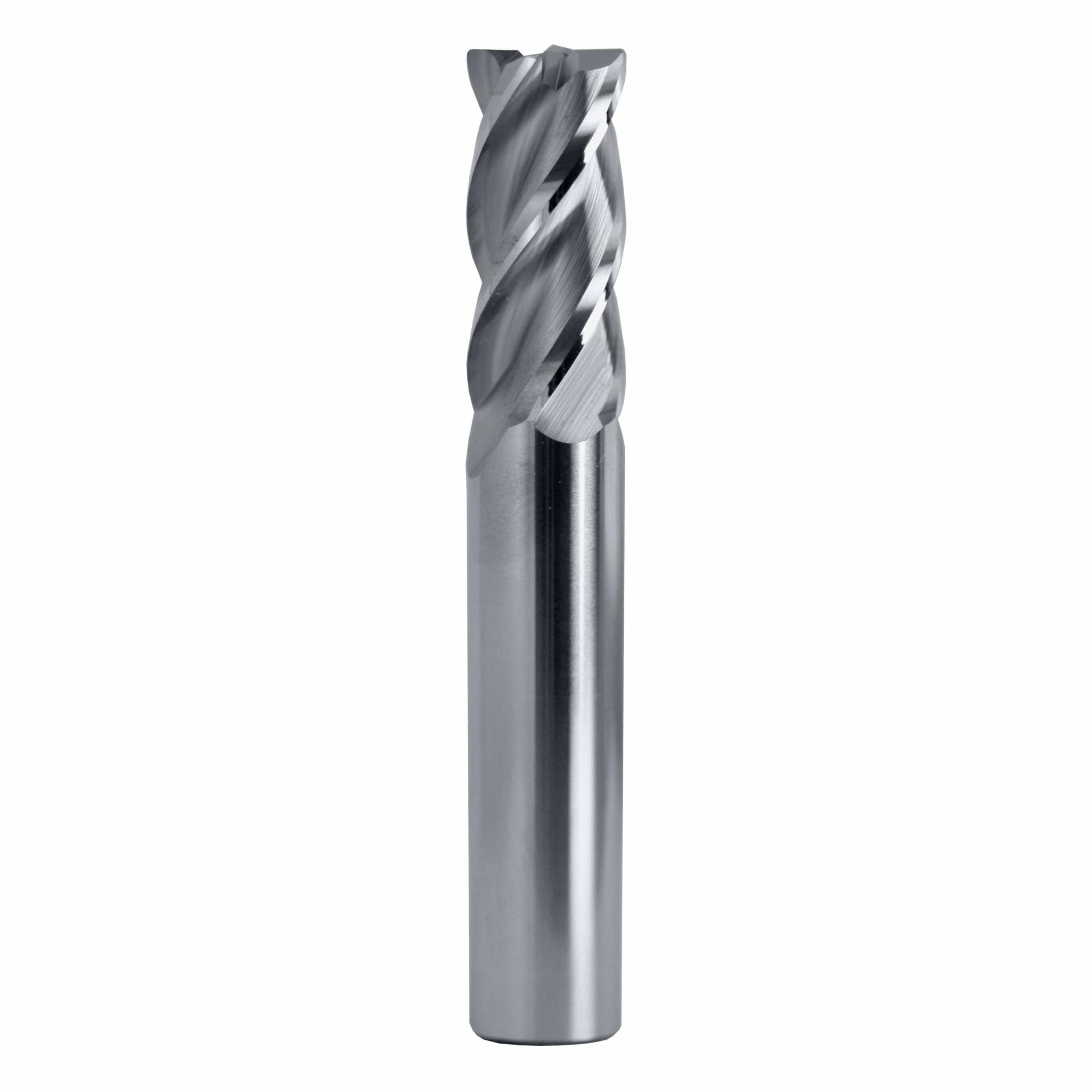 Best Carbide 4mm 4 Flute Corner Radius End Mill – 0.2mm Radius, 6mm Shank-0