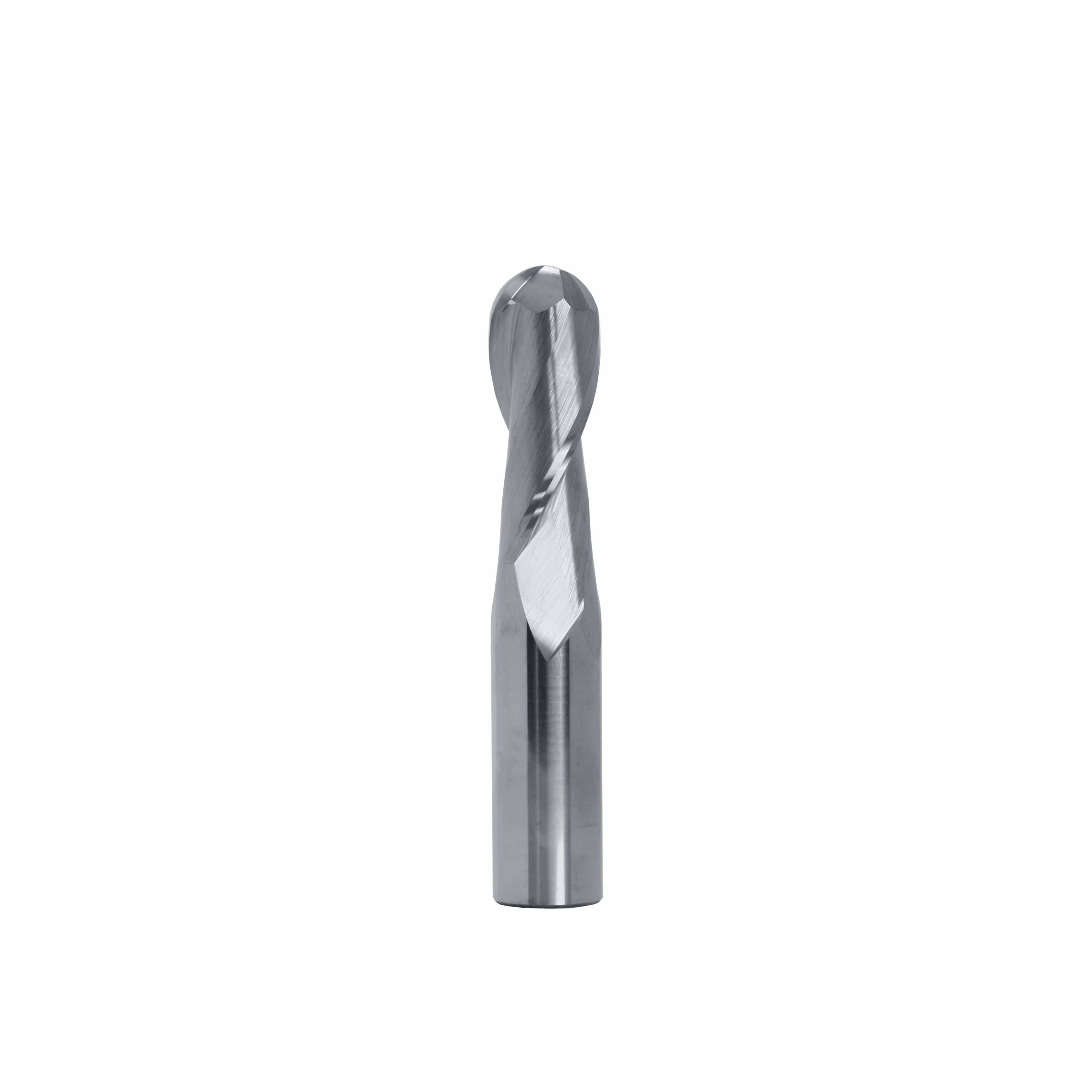Best Carbide - Long Series Ball Nose Slot Drill 7/16" (2 Flute, Uncoated)-0