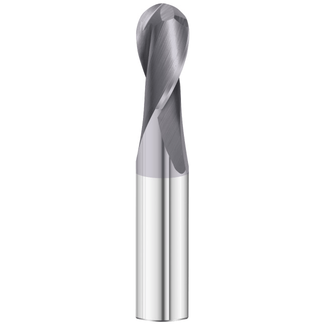 SHORT SERIES BALL NOSE SLOT DRILL - Best Carbide 5/32" (2 Flute, TiAIN Coated)-0