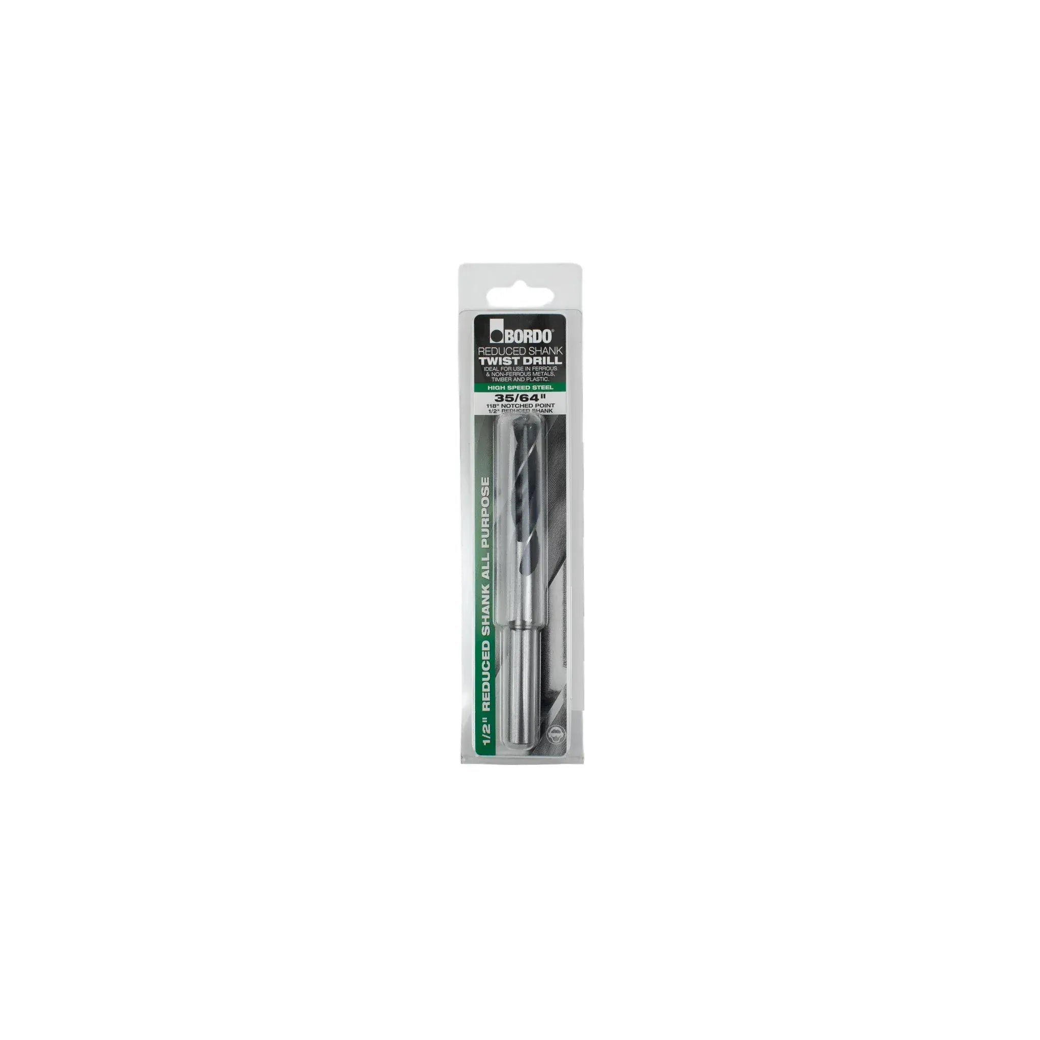Bordo 35/64" HSS Reduced Shank Drill-0