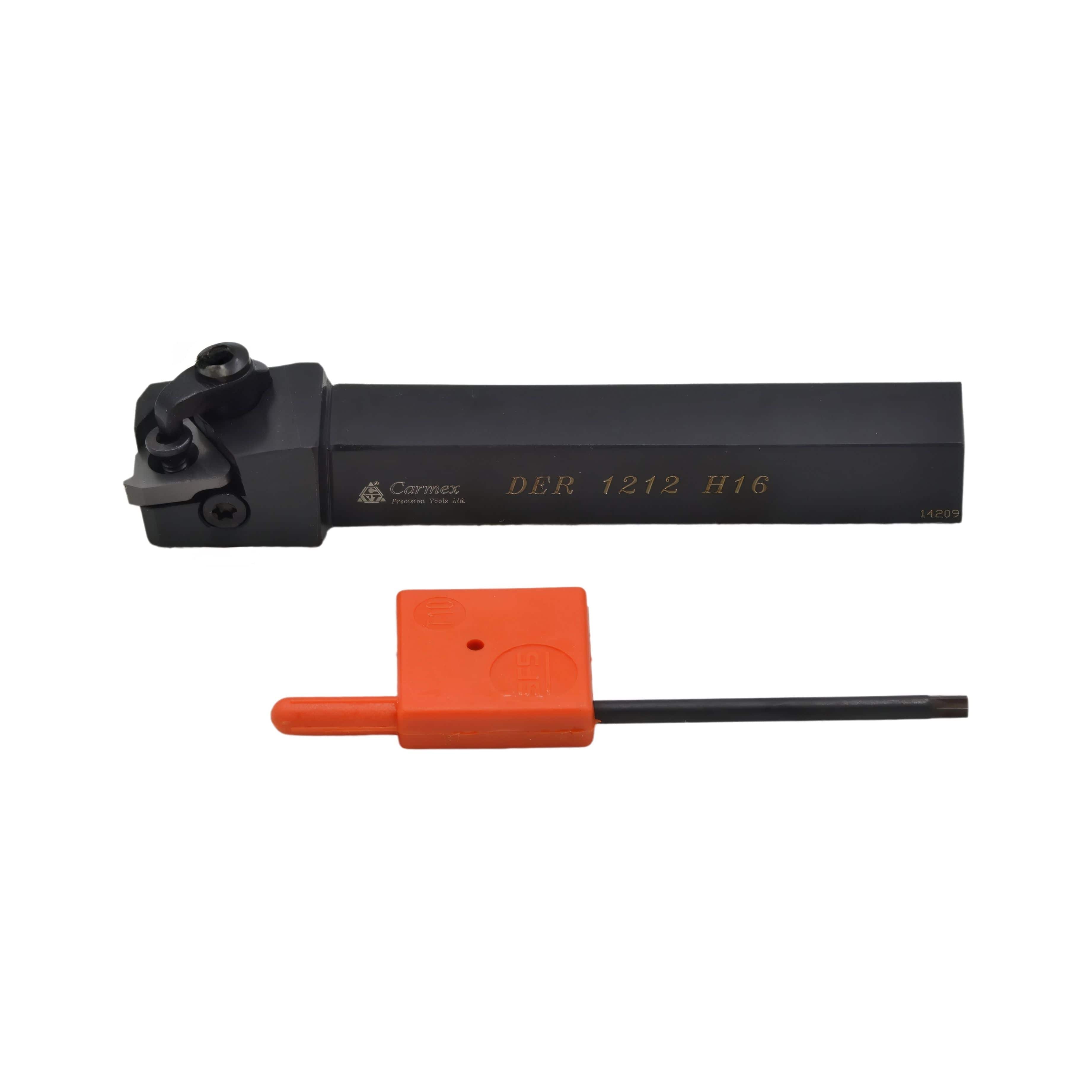 Carmex External Thread Turning Tool Holder DER 1212 H16 12mm Shank-2