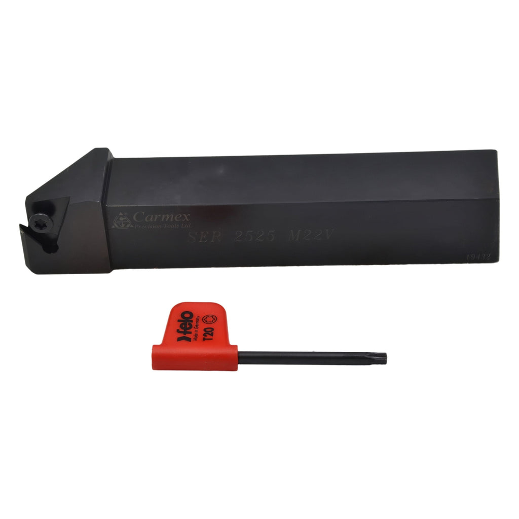 Carmex External Thread Turning Tool Holder SER 2525 M22V 25mm Shank-2