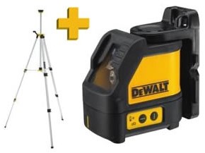 Dewalt dw088ktri cross line laser | + de0881 tripod - dw088ktri-0