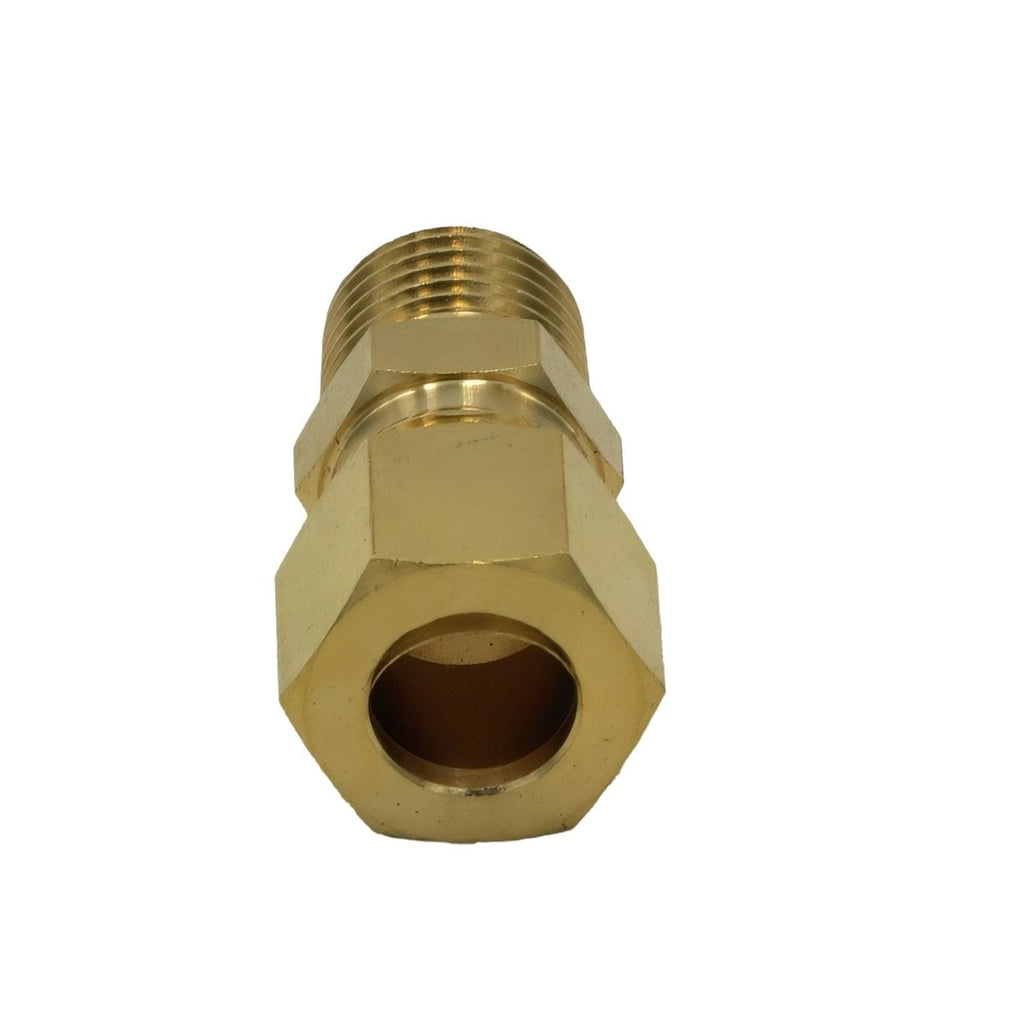 Brass Compression Male Female Connector (T3/8xM1/4)-3