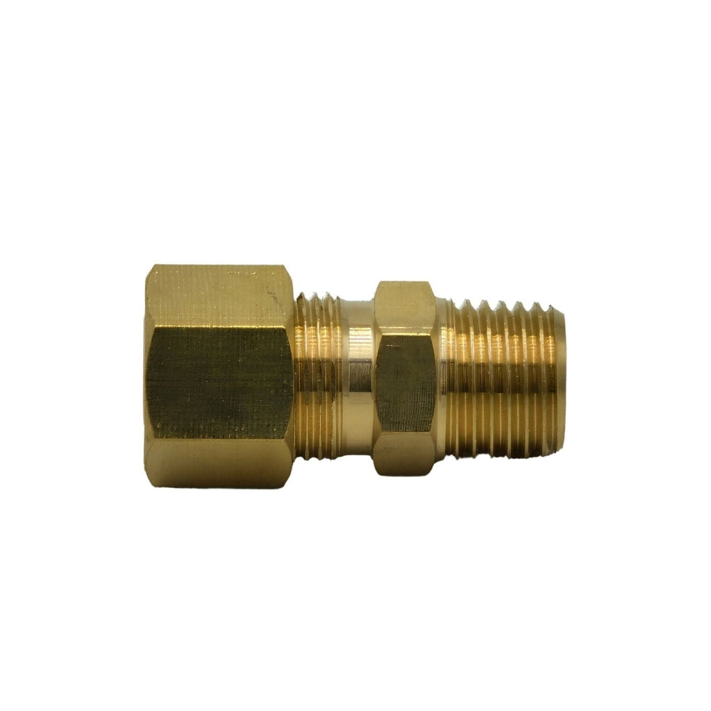 Brass Compression Male Female Connector (T3/8xM1/4)-0