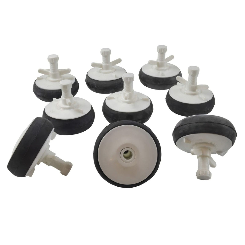 9x Nylon Mechanical Pipe Test Plug Bung with 13mm Bypass 110mm to 130mm-0