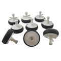 9x Nylon Mechanical Pipe Test Plug Bung with 13mm Bypass 110mm to 130mm-0