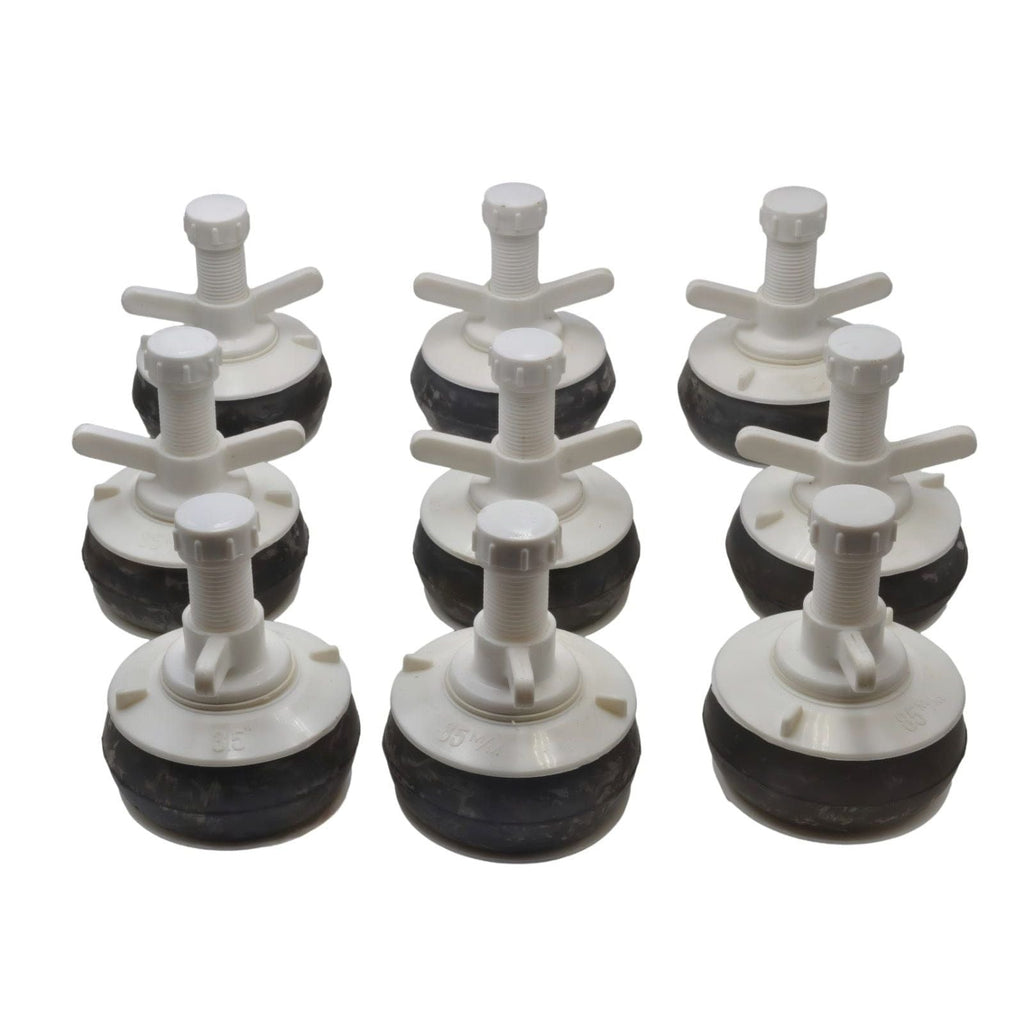 9x Nylon Mechanical Pipe Test plug bung with 13mm bypass 85mm to 92mm-0