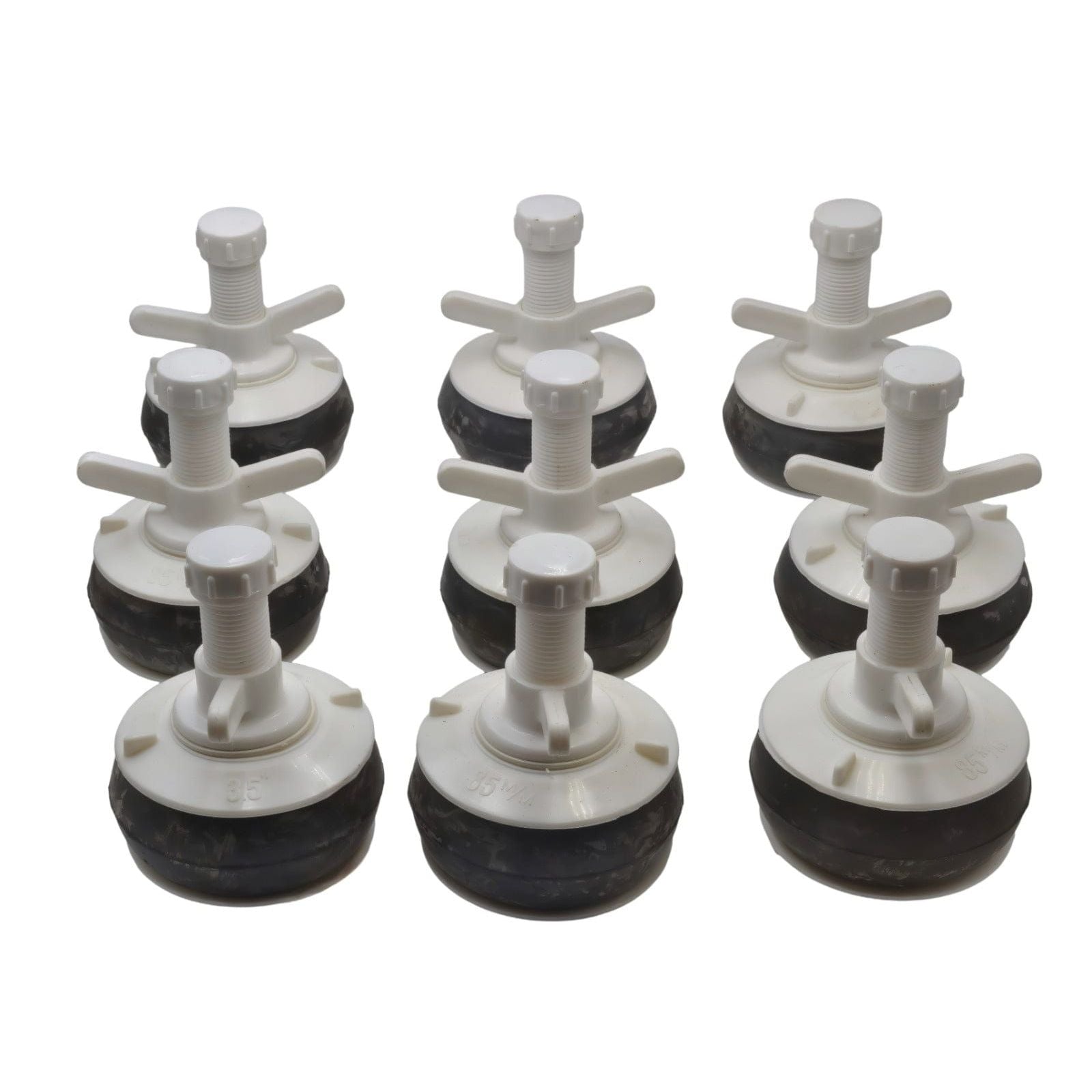 9x Nylon Mechanical Pipe Test plug bung with 13mm bypass 85mm to 92mm-0