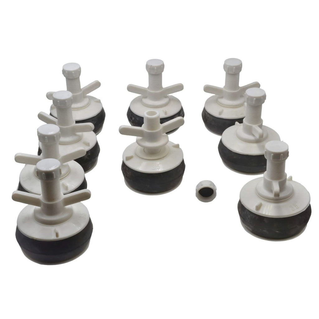 9x Nylon Mechanical Pipe Test plug bung with 13mm bypass 85mm to 92mm-1