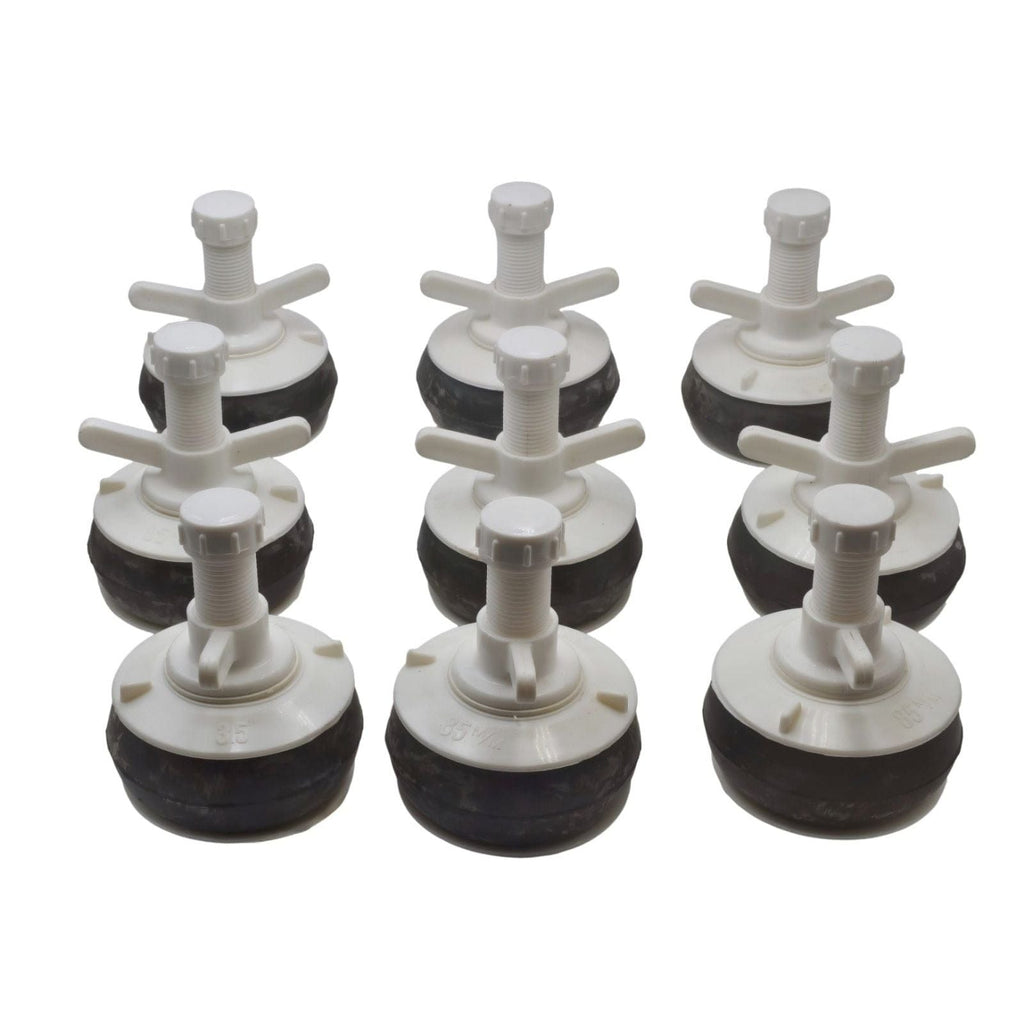 9x Nylon Mechanical Pipe Test plug bung with 13mm bypass 85mm to 92mm-4