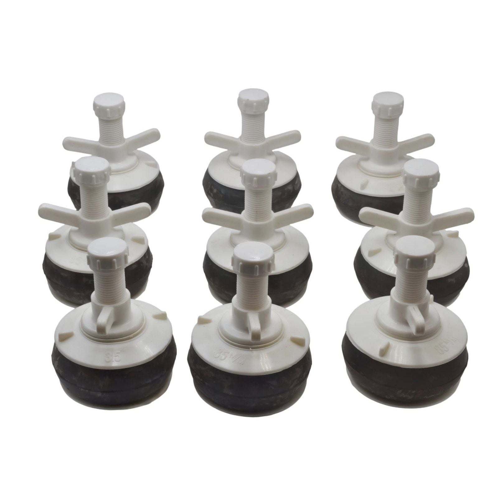 9x Nylon Mechanical Pipe Test plug bung with 13mm bypass 85mm to 92mm-4