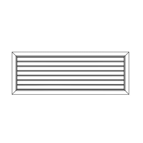 Ductsure Door Relief Vent Grille (Anodized Aluminium) – DG-A-636631-1