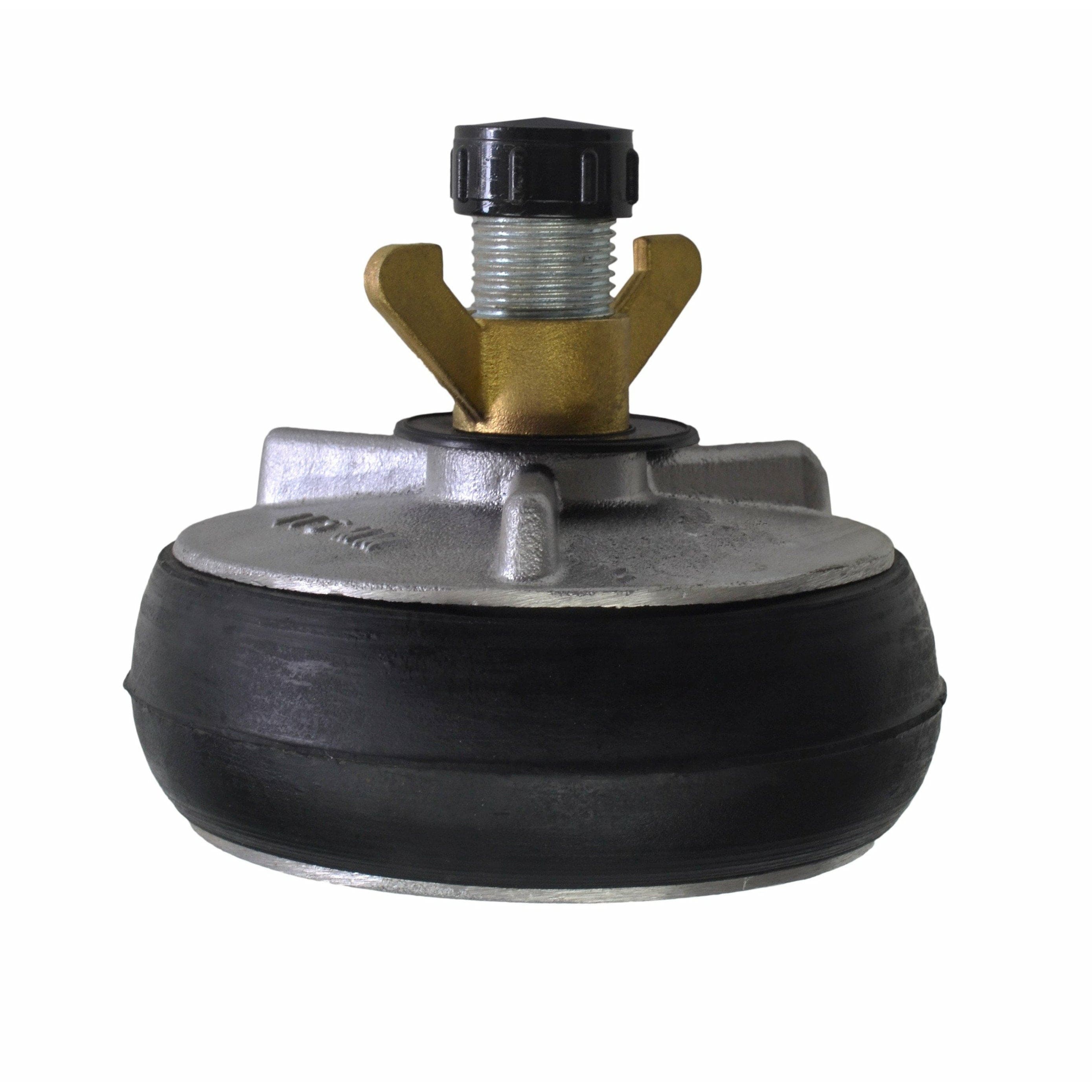Aluminium Alloy pipe plug with 13 mm bypass 112-130 mm-2