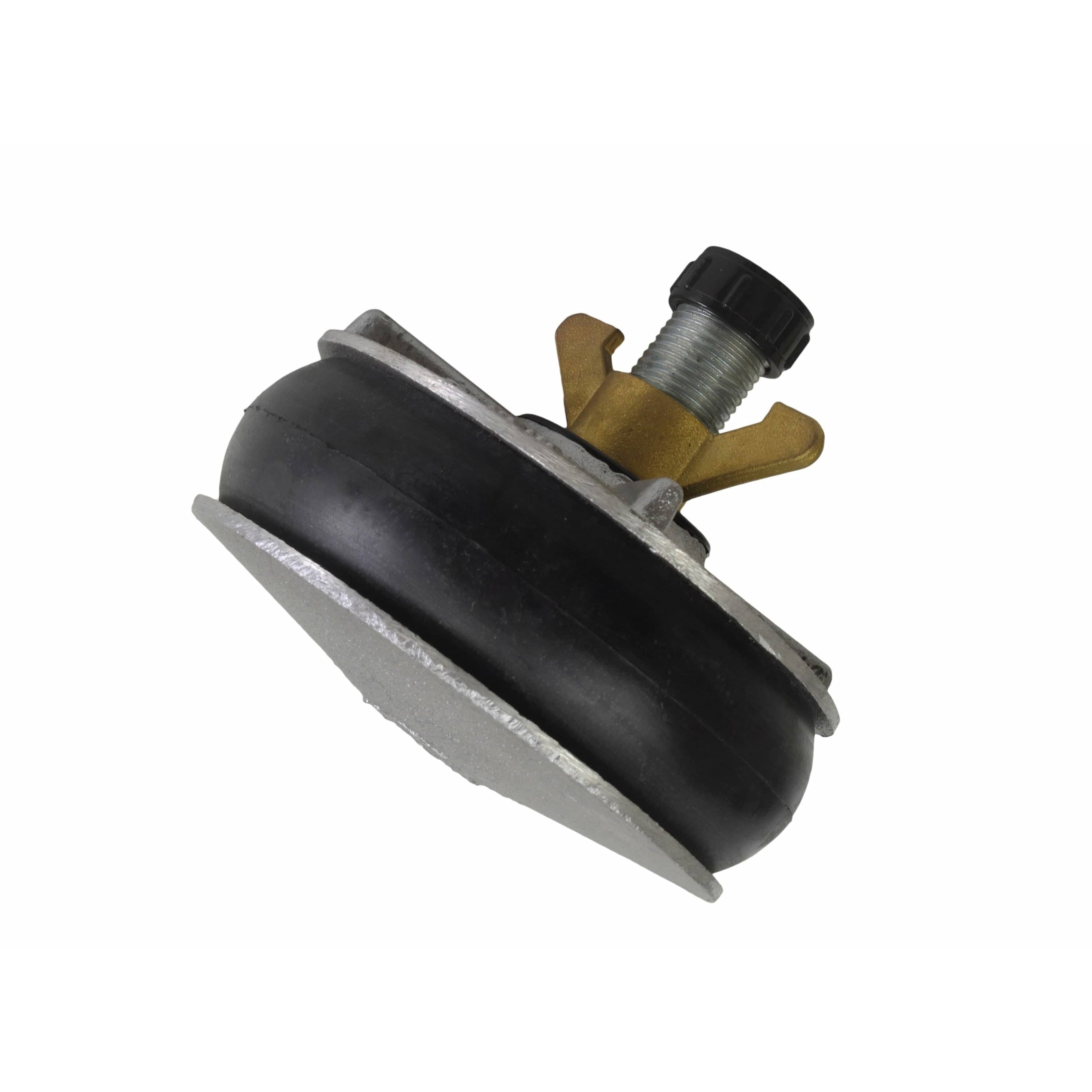 Aluminium Alloy pipe plug with 13 mm bypass 125-142 mm-3