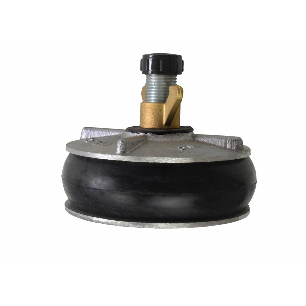 Aluminium Alloy pipe plug with 13 mm bypass 125-142 mm-2