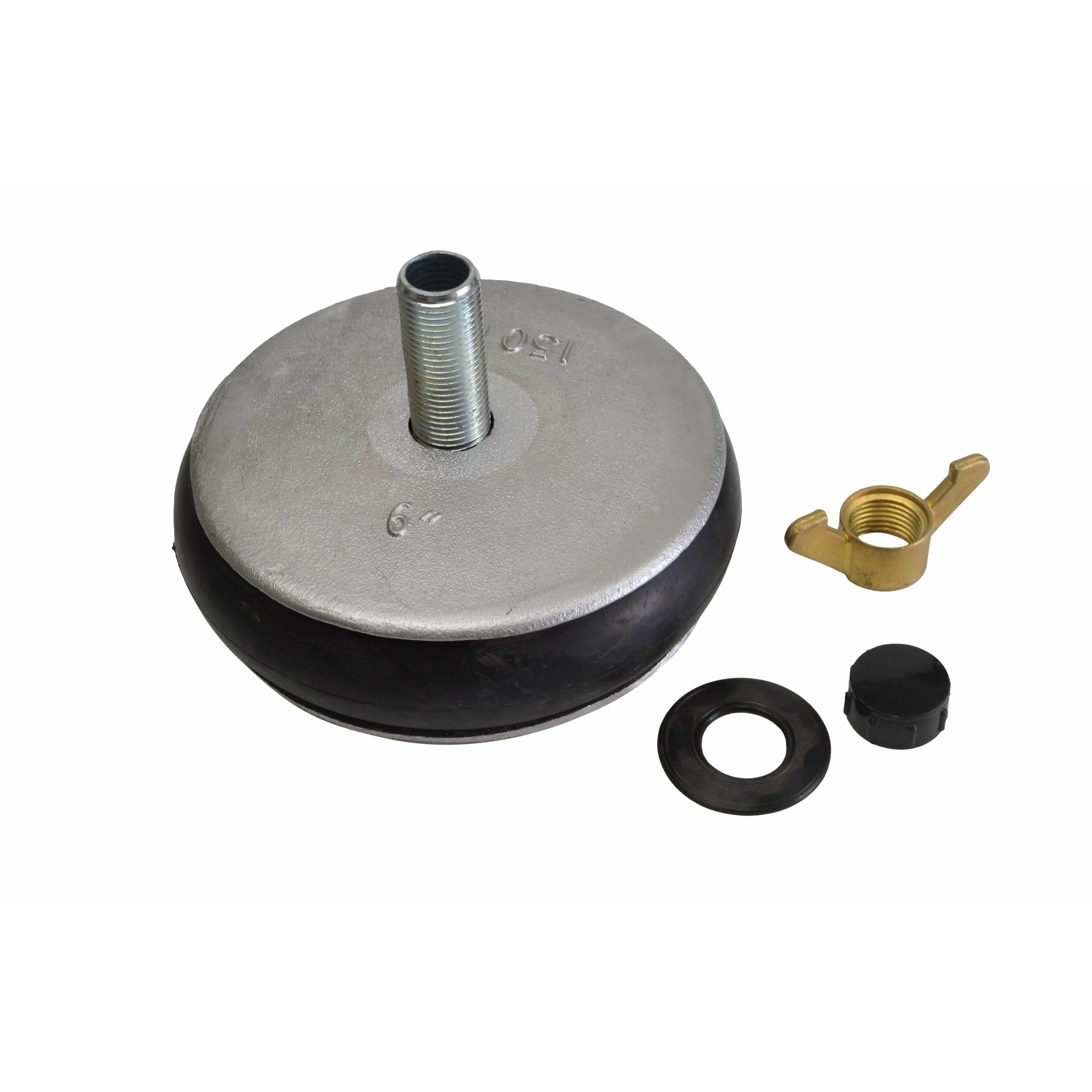Aluminium Alloy pipe plug with 13 mm bypass 146-168mm-4