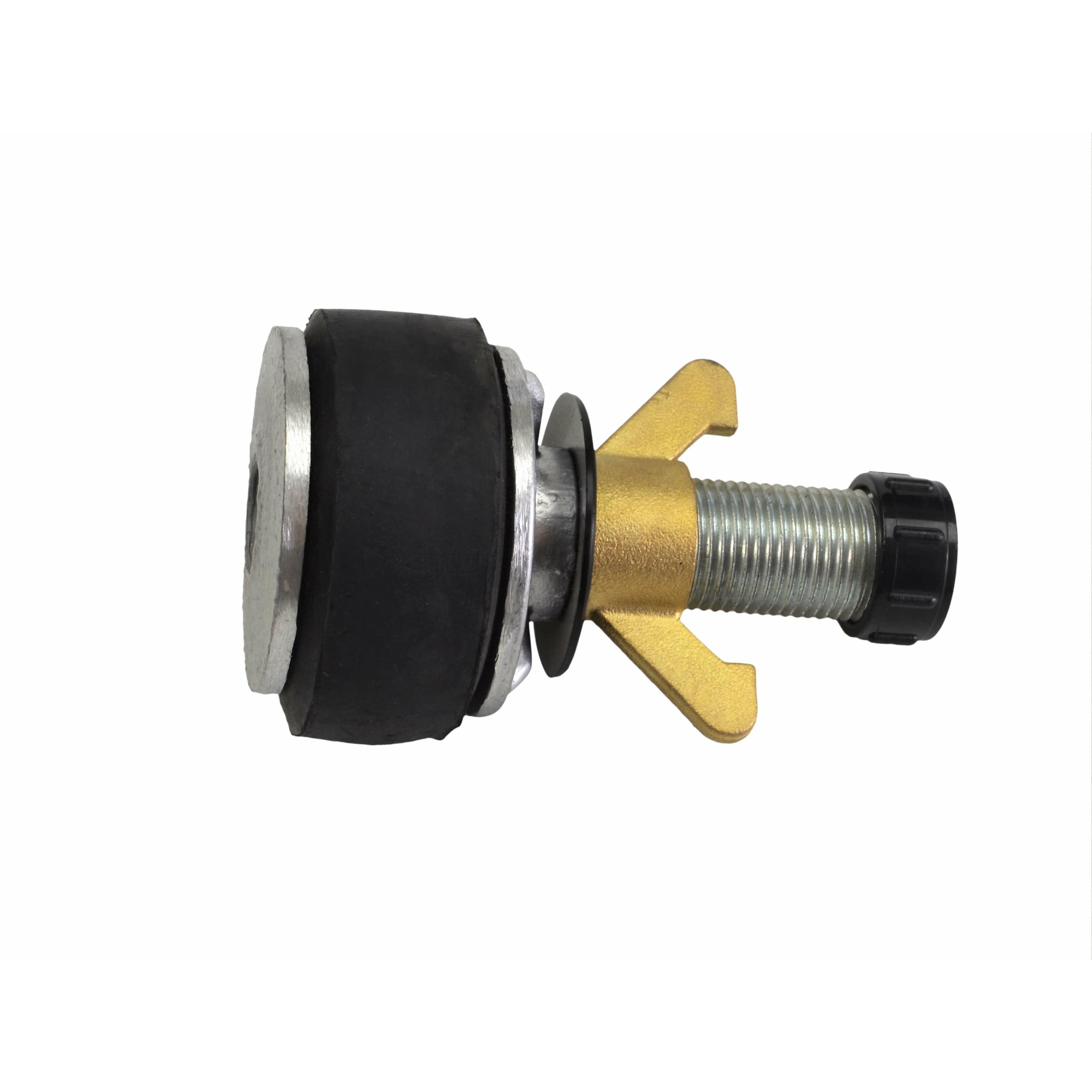 Aluminium Alloy pipe plug with 13 mm bypass 62-77mm-1