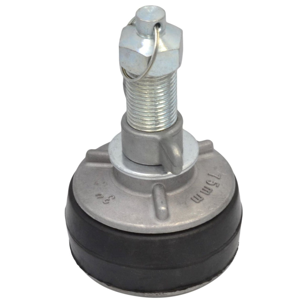 Aluminium Alloy pipe plug with 13 mm bypass 78-89mm-1