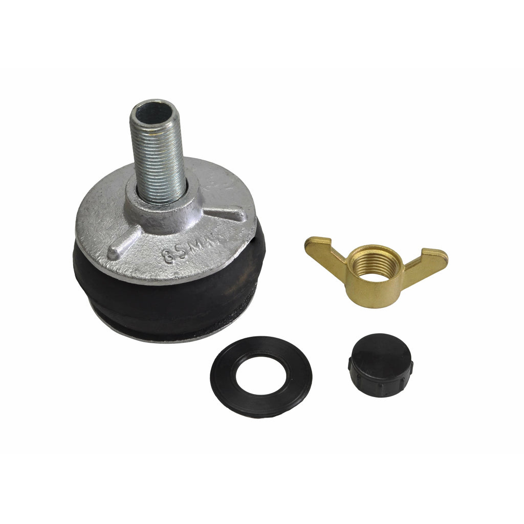 Aluminium Alloy pipe plug with 13 mm bypass 84-103mm-4