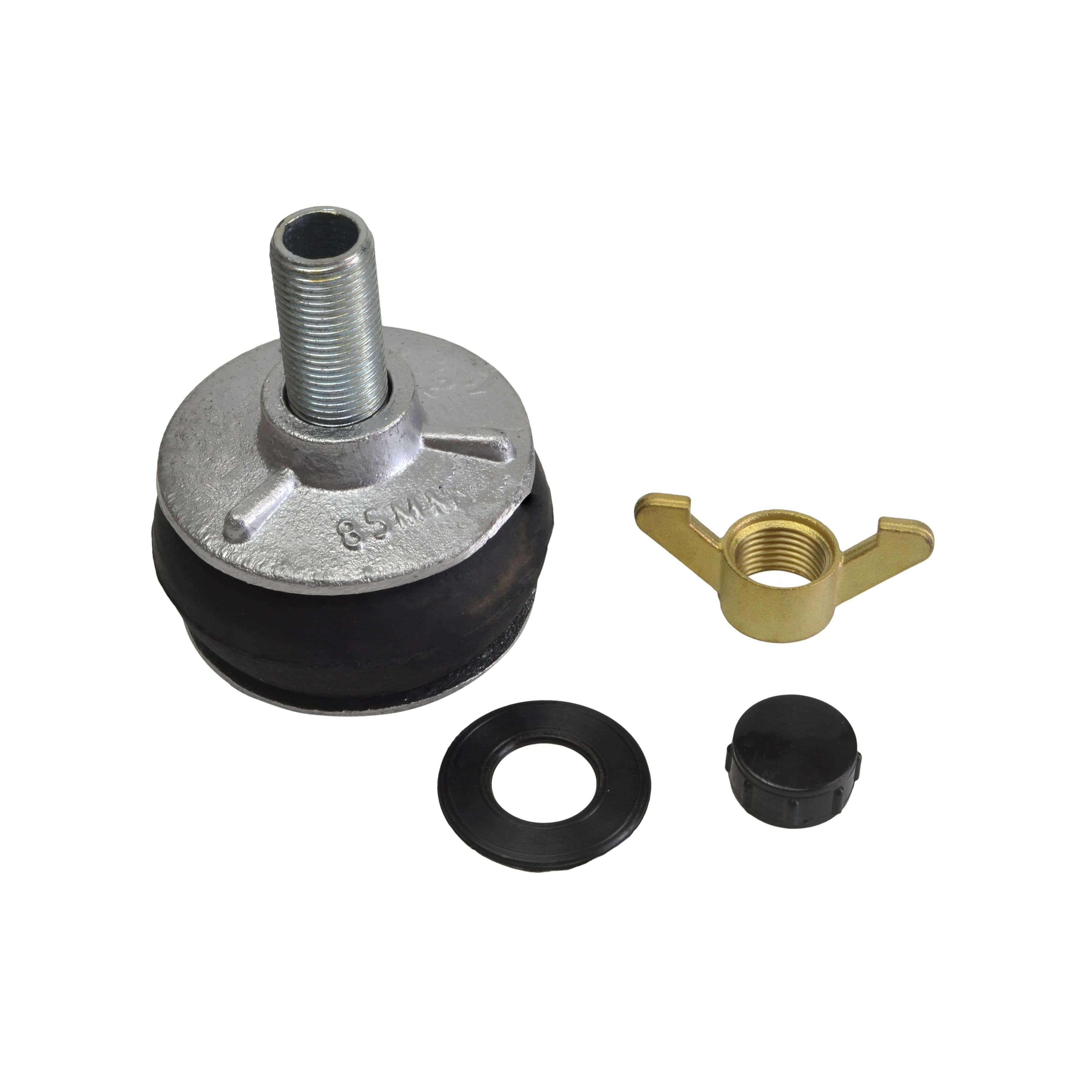 Aluminium Alloy pipe plug with 13 mm bypass 84-103mm-4