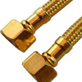 Haron B4F24G 24″ (600mm) GOLD 1/2″F x 1/2″F Stainless Steel Braided Hose-0