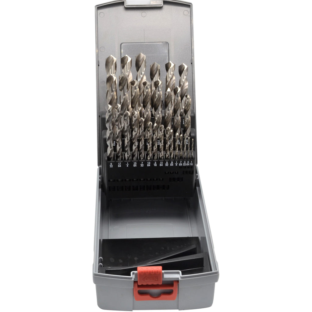 Hepyc 1/16"- 1/2" HSS Drill Bit Set 1/64 Increments 29 Pc Kit-3